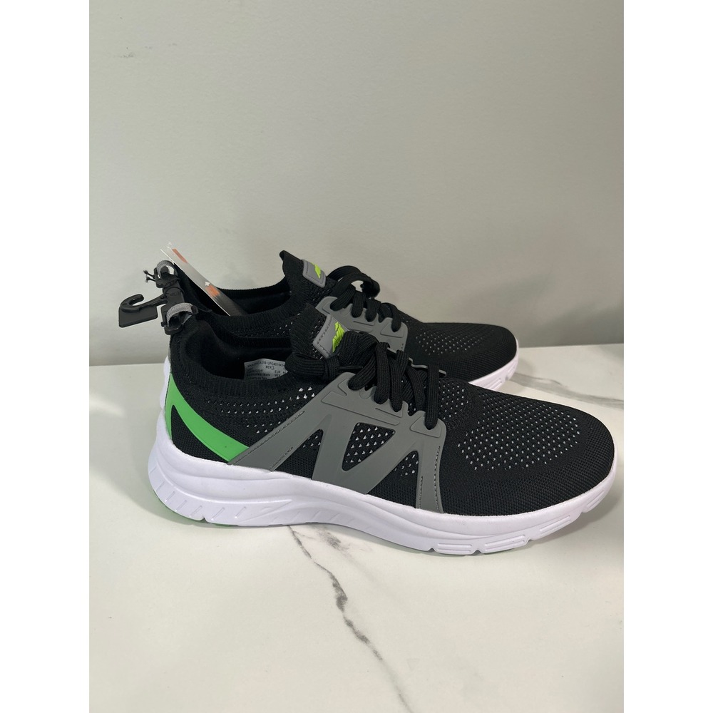Avia Quickflash Men Black/Grey/Green Athletic Running Shoes 10.5 Lightweight - Picture 3 of 8
